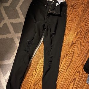 LEVIS Black stretch jeans.